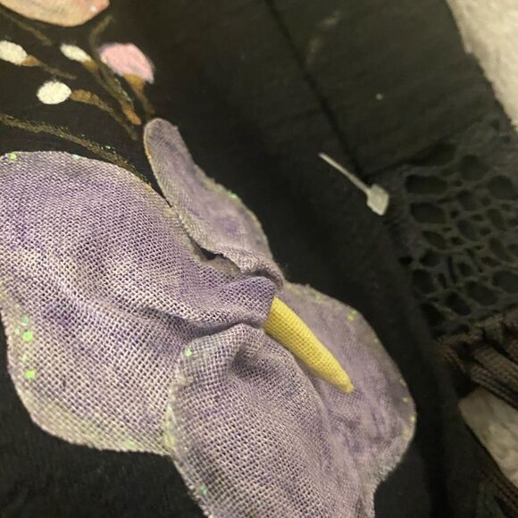 Ana R. By Ana Rosa 100% floral handmade scarf/ shawl , made in Mexico - Picture 7 of 11